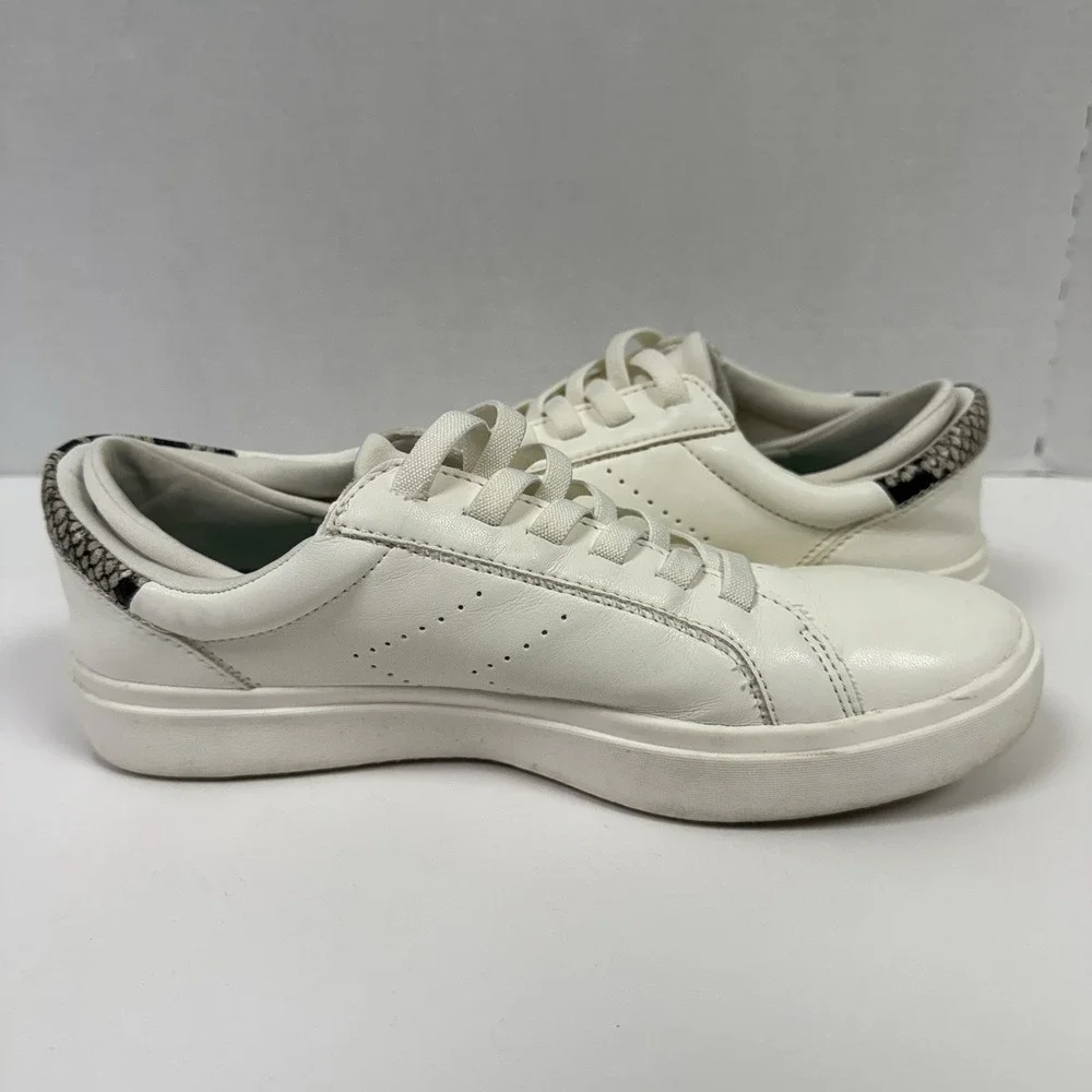 Dr. Scholls Shoes Womens 8 M‎ Wink Lace Up Sneakers White Faux Leather